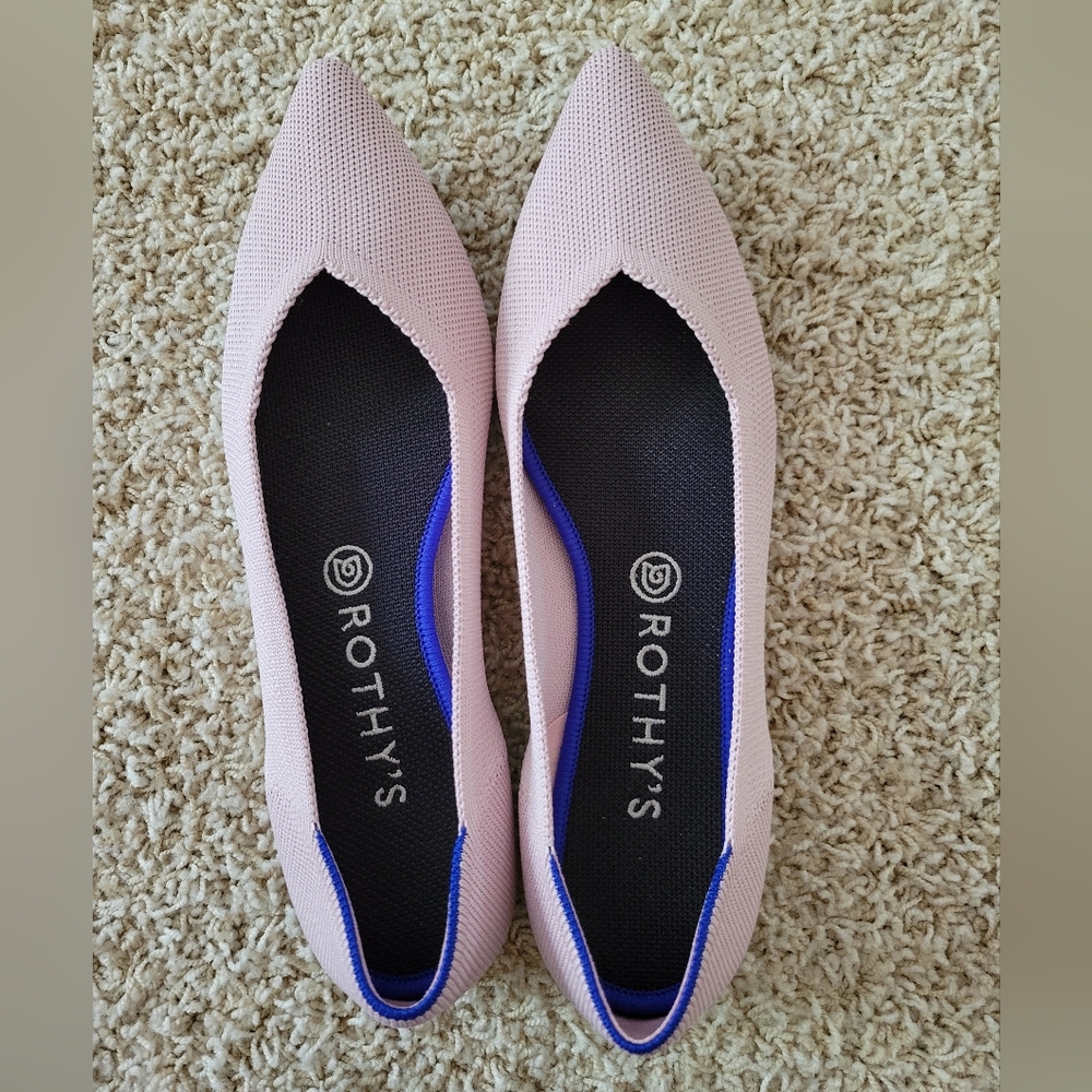 Rothy's Petal Pink Solid Point 10
